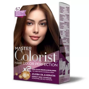 Фарба для волосся Master Colorist 6.7 Шоколадна кава, 2x50 мл+2x50 мл+10 мл