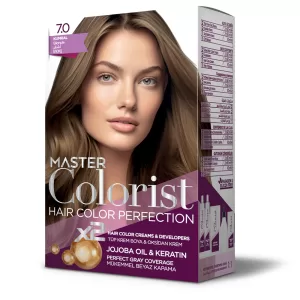 Фарба для волосся Master Colorist 7.0 Натуральний русий, 2x50 мл+2x50 мл+10 мл